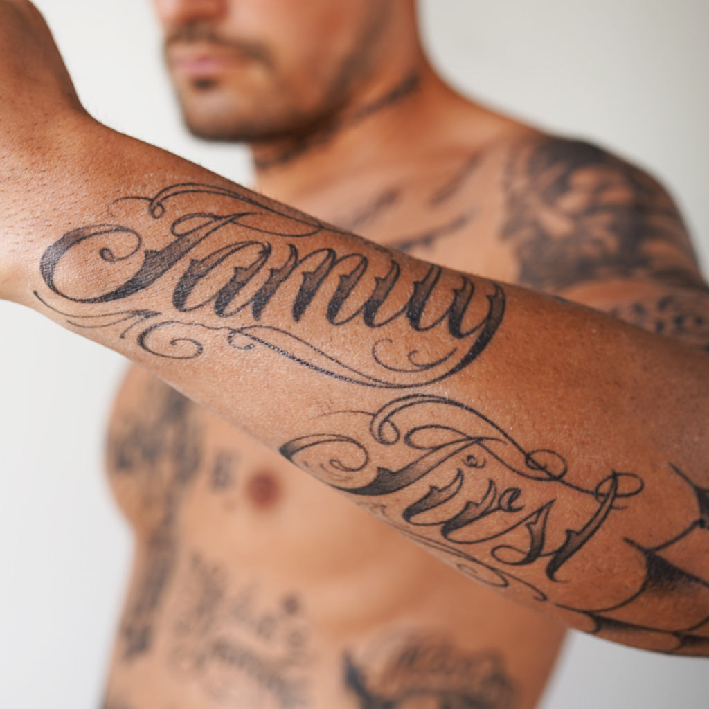 Family First' Realistic Temporary Tattoos